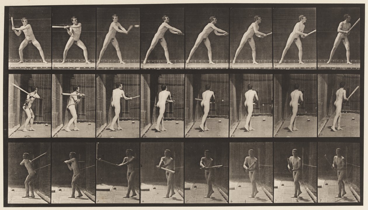 Plade 277. Base-ball; Batting af Eadweard Muybridge