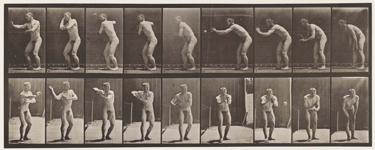 Plade 281. Base-ball; Fangst og Kast af Eadweard Muybridge