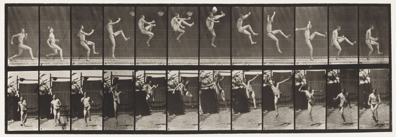 Plade 366. Running, Hitch and Kick af Eadweard Muybridge