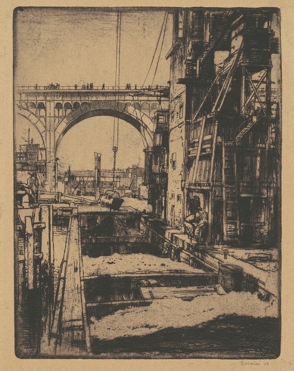 Viadukt, Kullommer af Earl Horter
