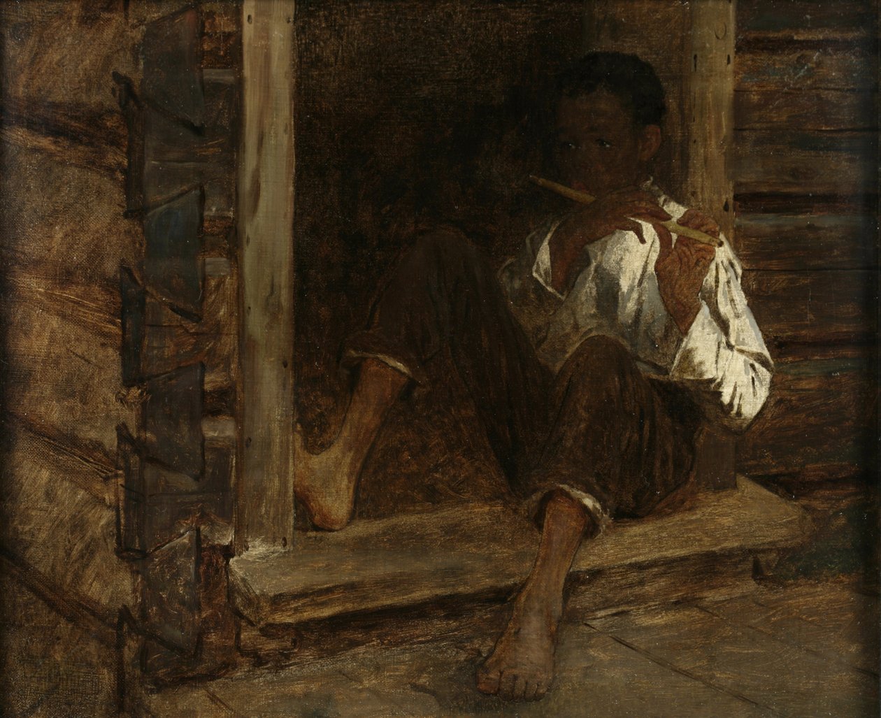 Black Boy, ca. 1860-61 (olie på lærred) af Eastman Johnson
