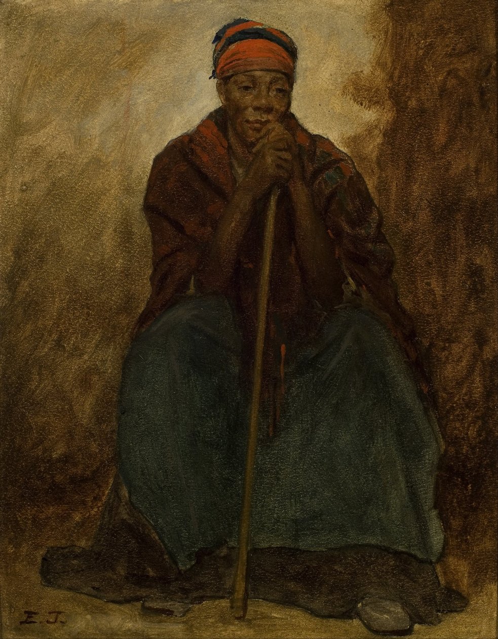 Dinah, Portræt af en sort kvinde af Eastman Johnson