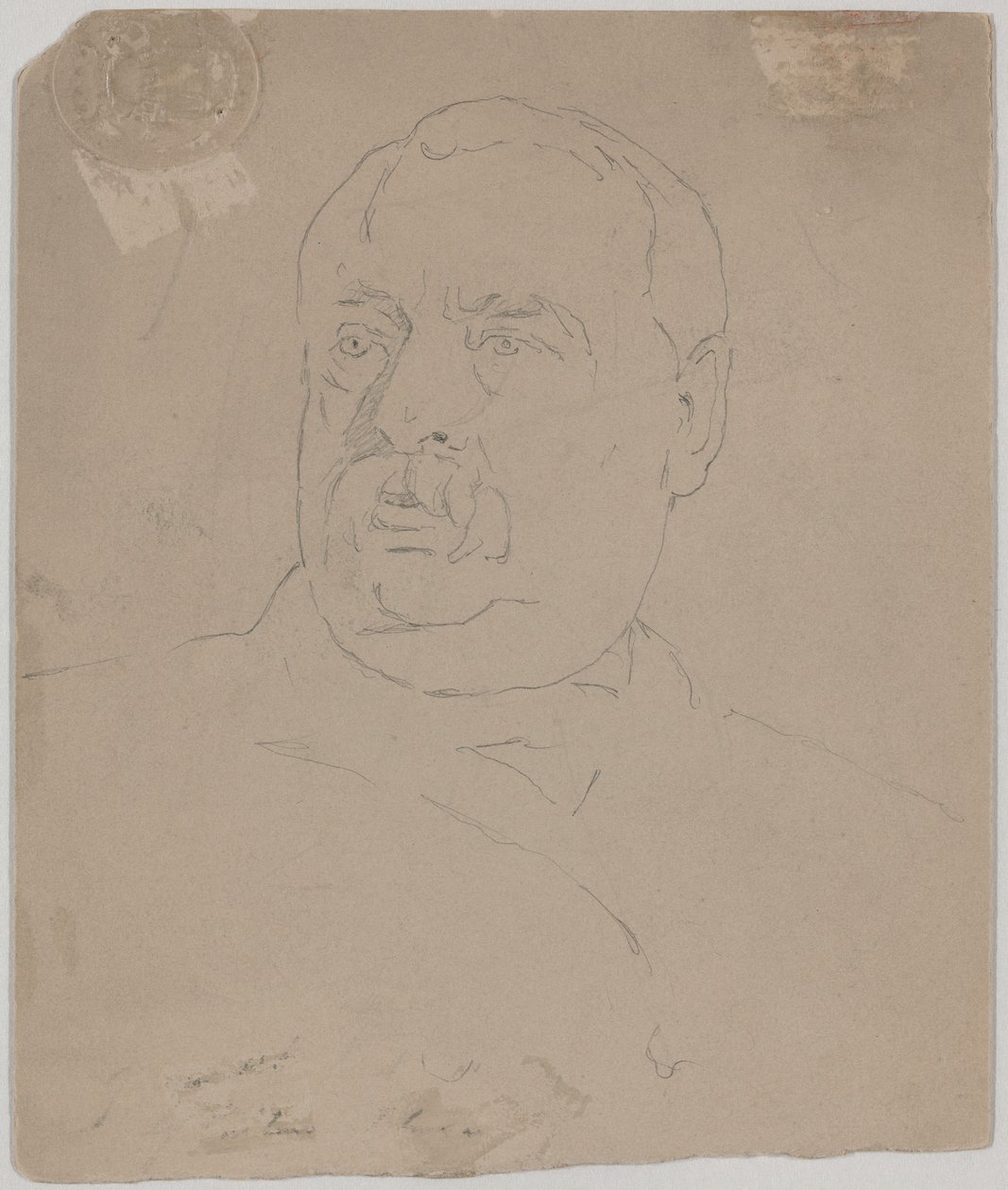 Grover Cleveland [verso] af Eastman Johnson
