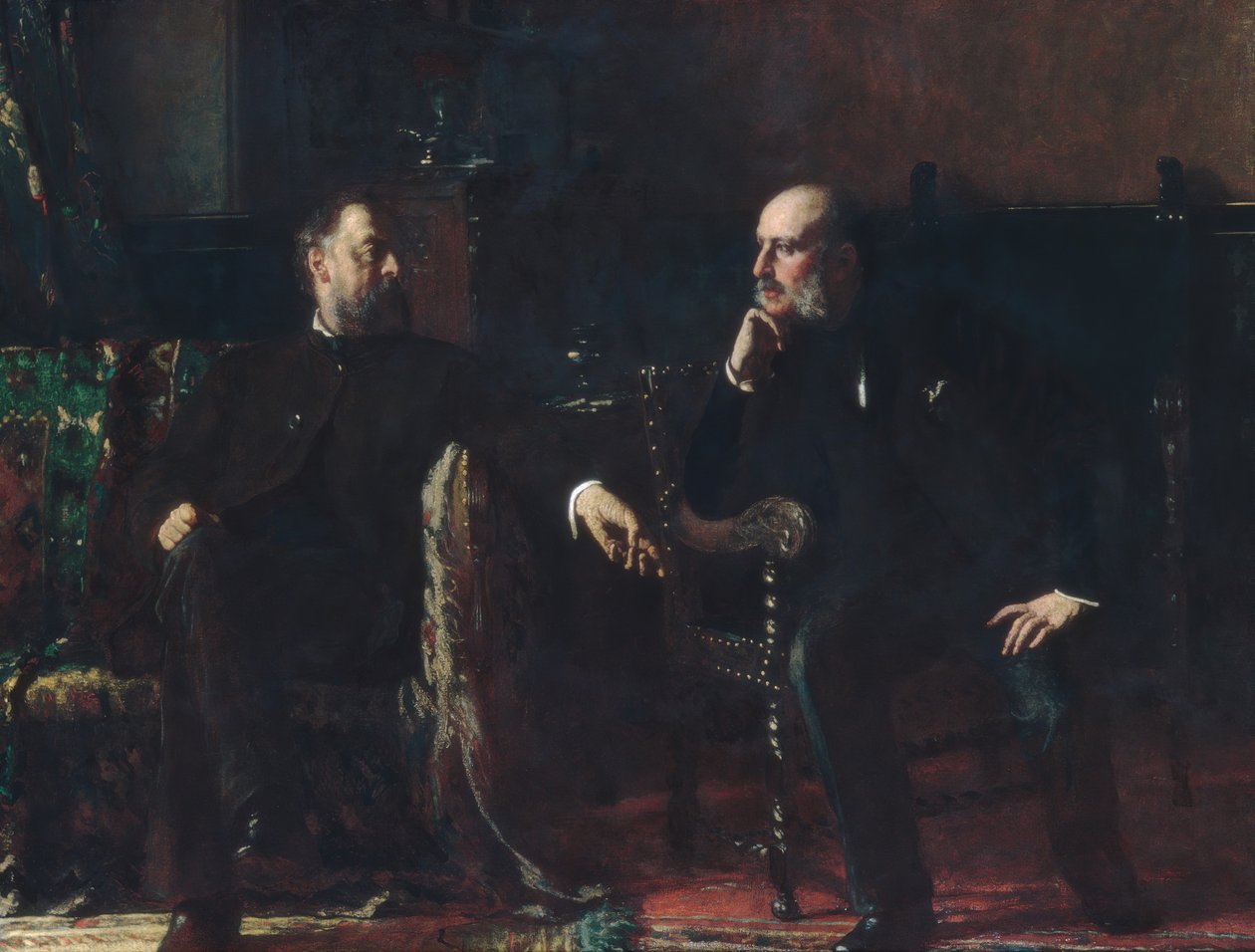 Finansieringsloven, 1881. af Eastman Johnson