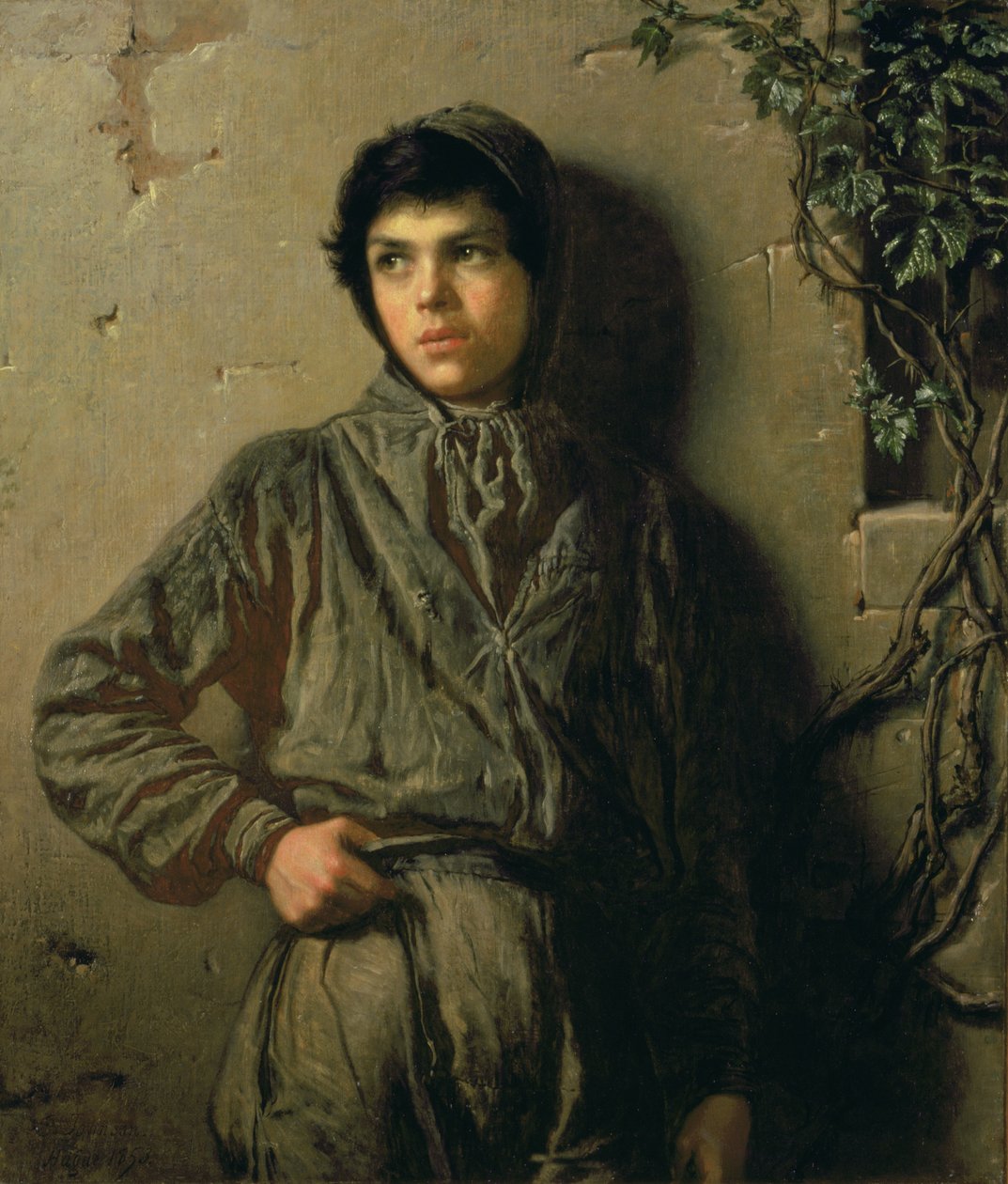 Savoyard-drengen, 1853 af Eastman Johnson