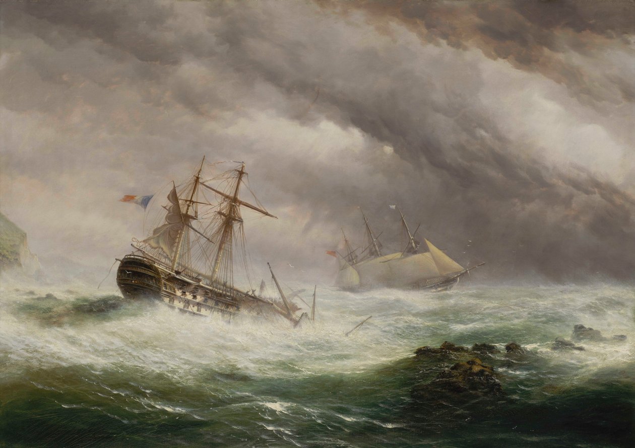 HMS Endymion redder en fransk to-dækker af Ebenezer Colls