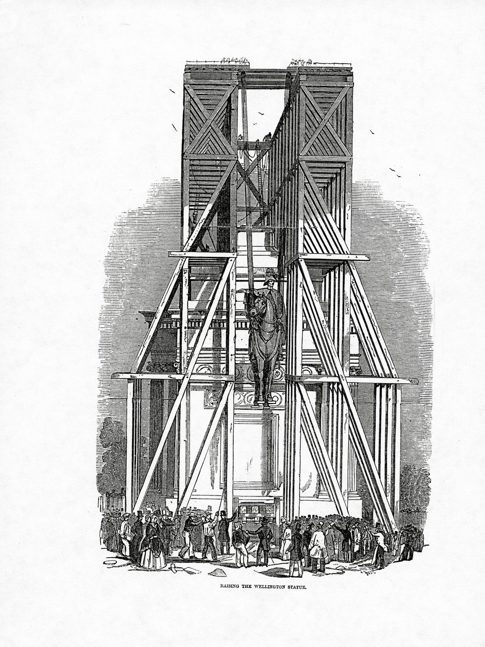 Raising the Wellington Statue, offentliggjort i 