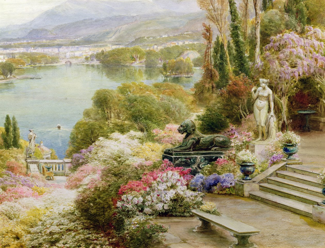 Lago Maggiore (detalje af 381869) af Ebenezer Wake Cook