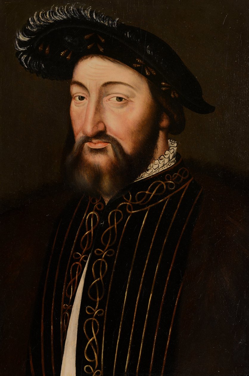Portræt af François 1er af Ecole française