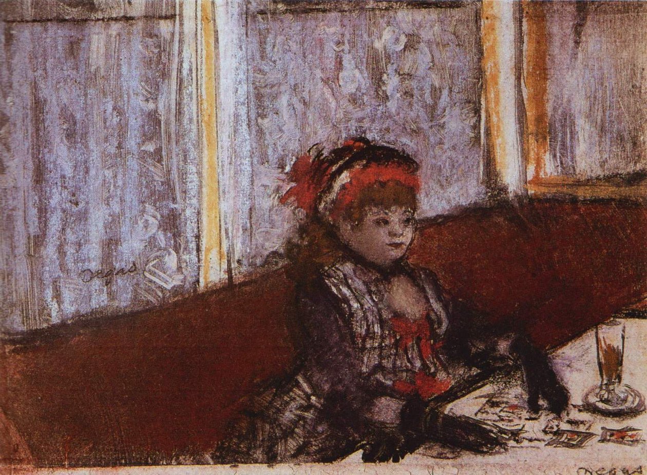 Kvinde i en cafen af Edgar Degas