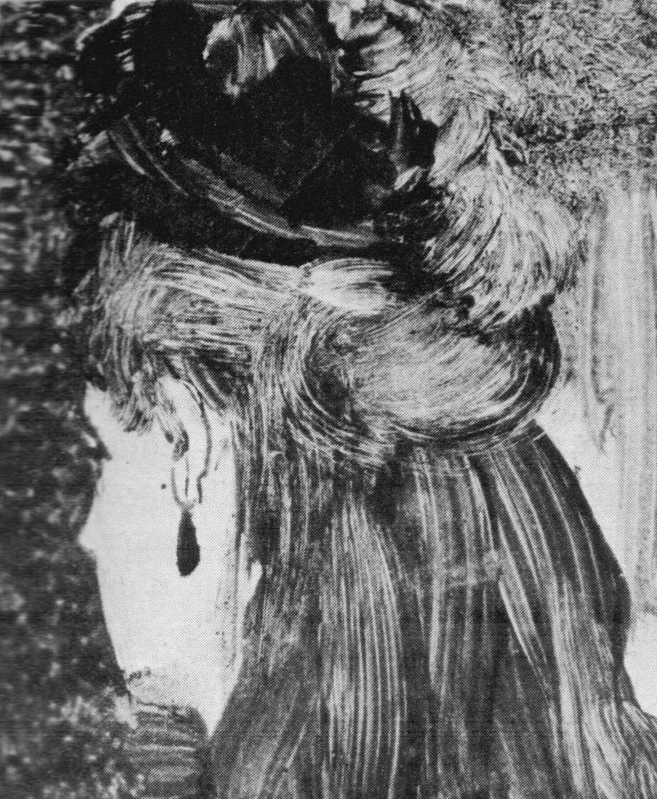 Profil tabt ved øreringe af Edgar Degas