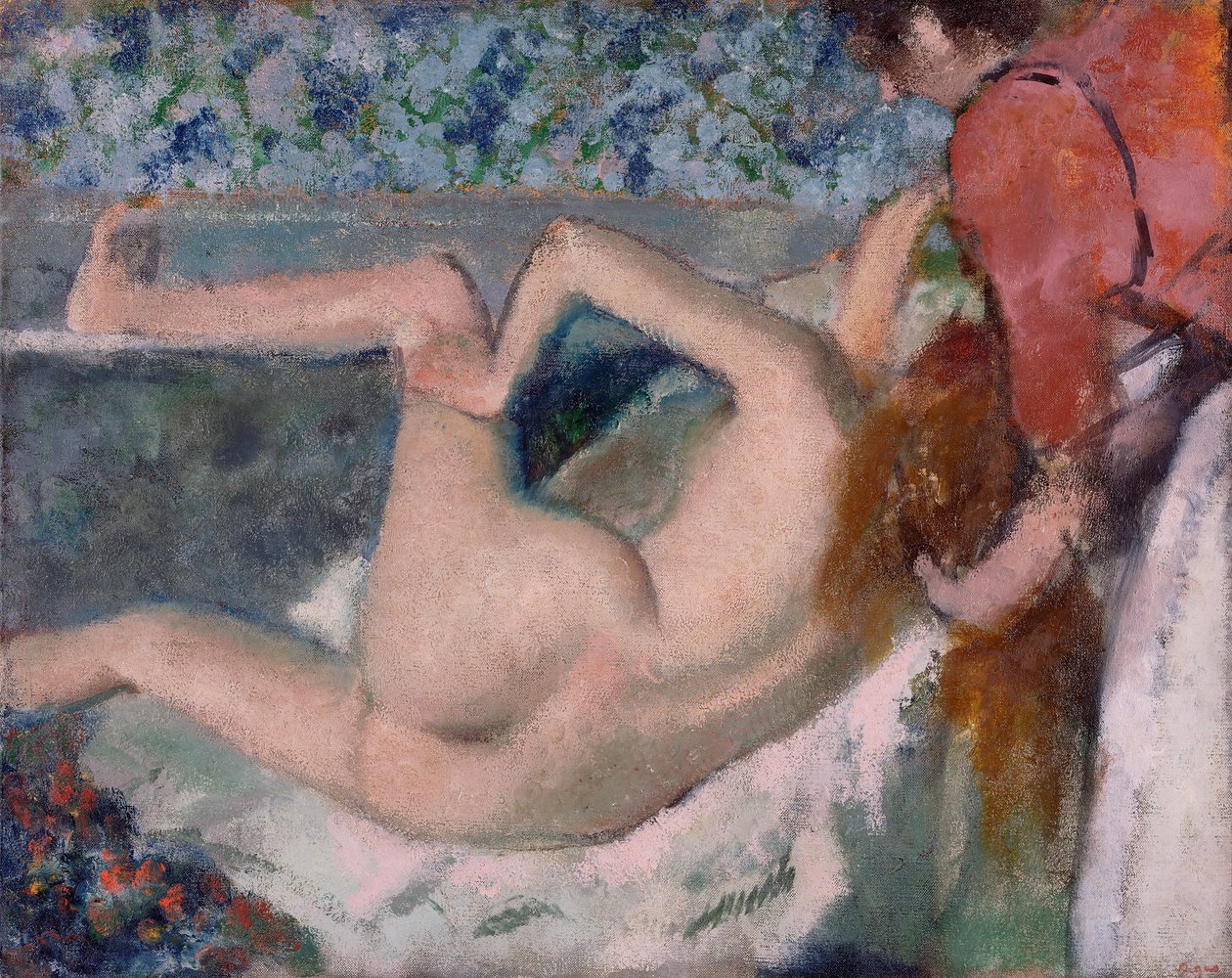 Efter badet af Edgar Degas