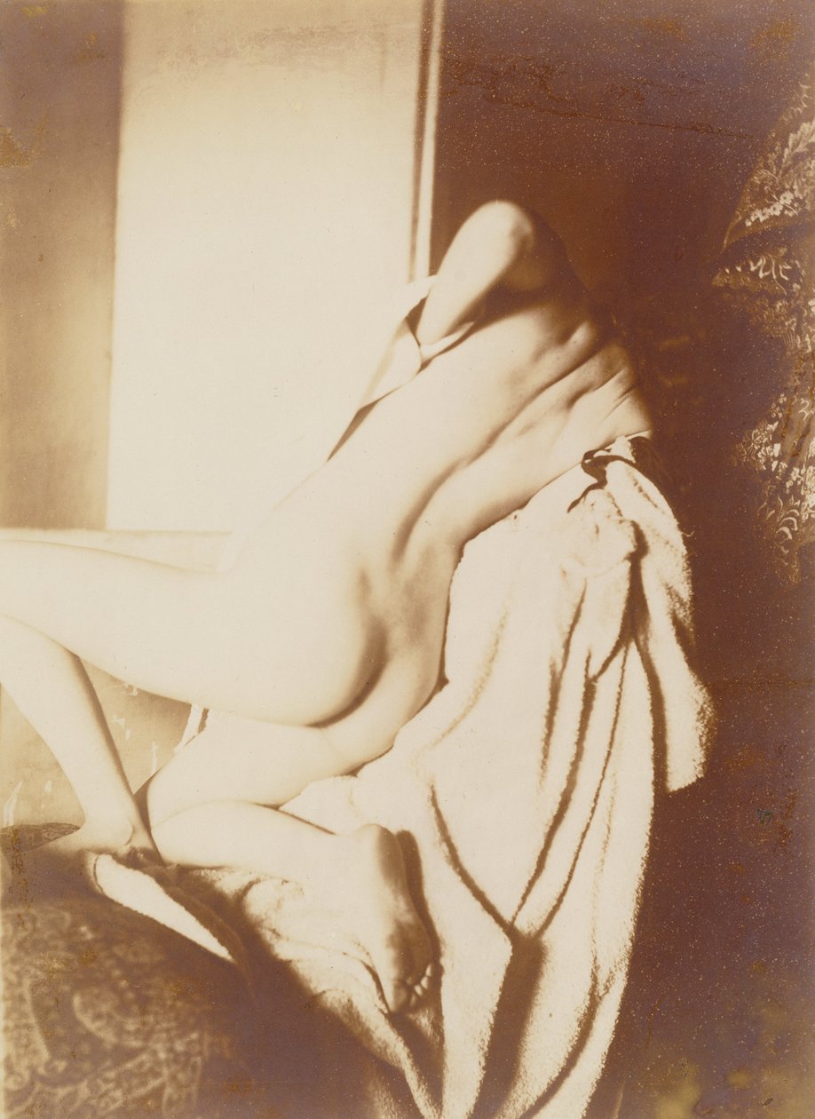 Efter badet tørrede kvinden ryggen af Edgar Degas