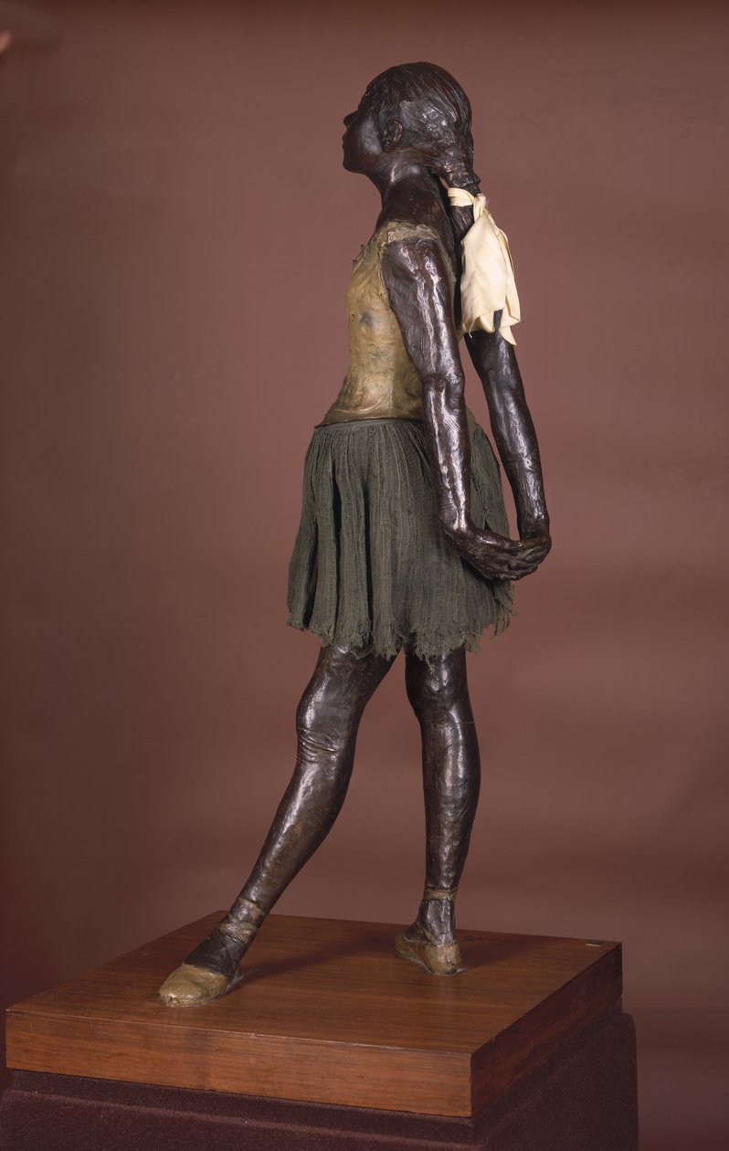 Balletdanser, klædt (bronze) af Edgar Degas