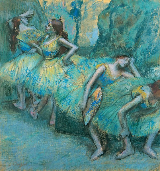 Balletdansere i vingerne af Edgar Degas