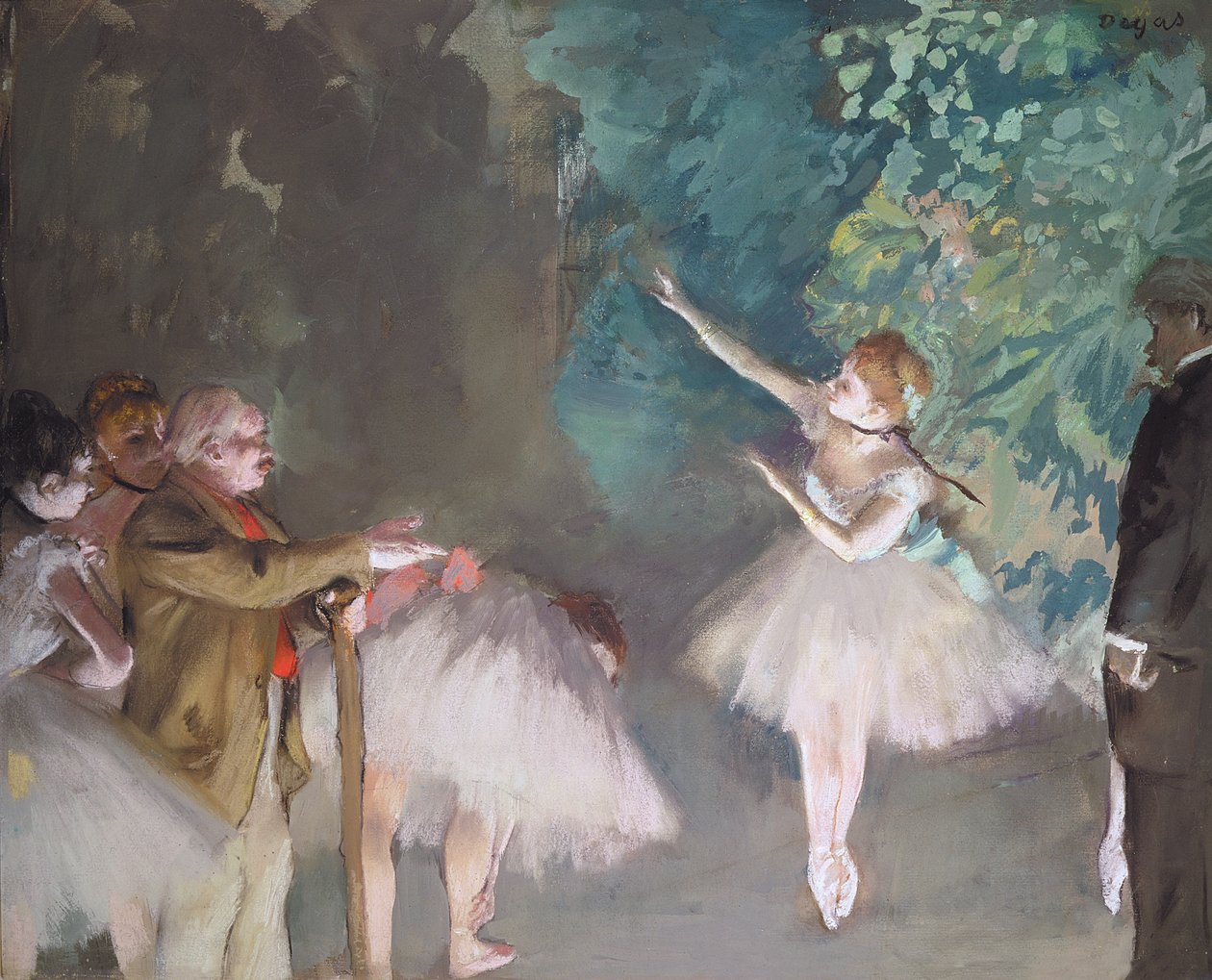 Balletøvelse (pastel og olie) af Edgar Degas
