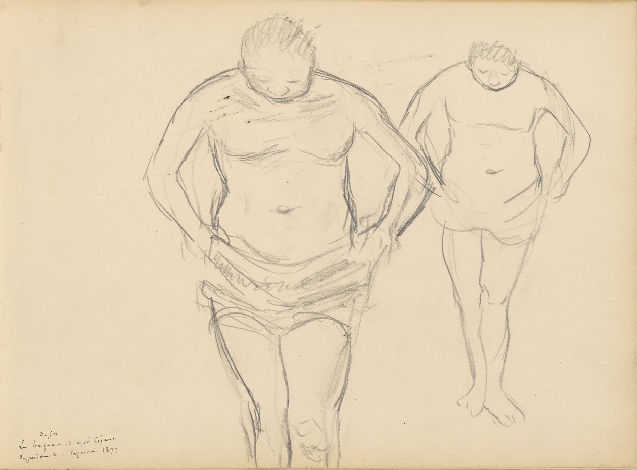 Kopier af Cézannes badegæster af Edgar Degas