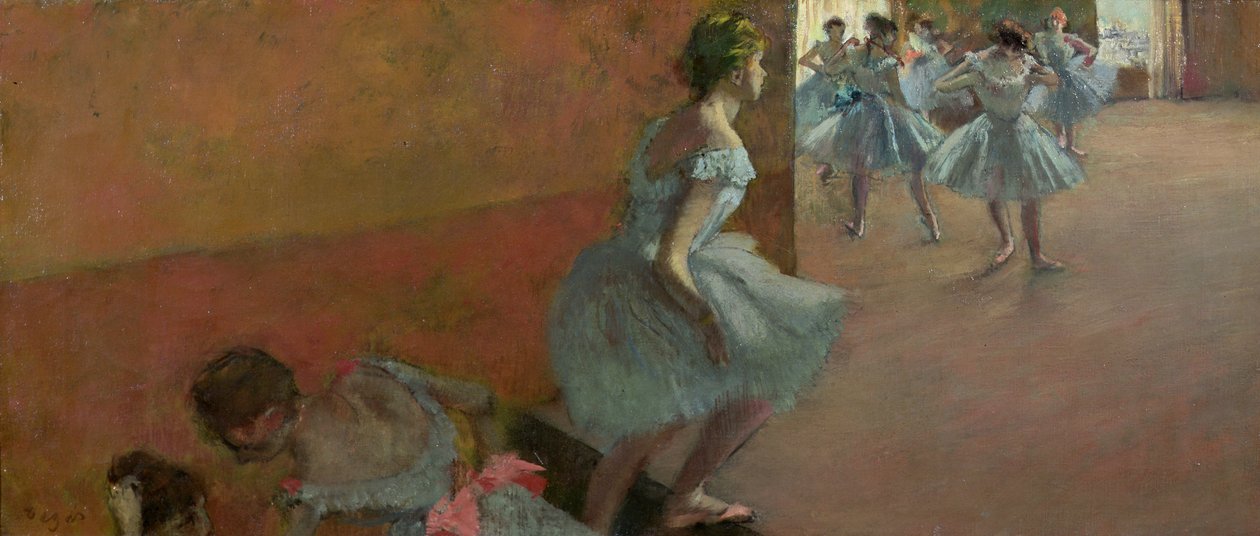 Dansere, der går op ad en trappe, ca. 1886-88 af Edgar Degas