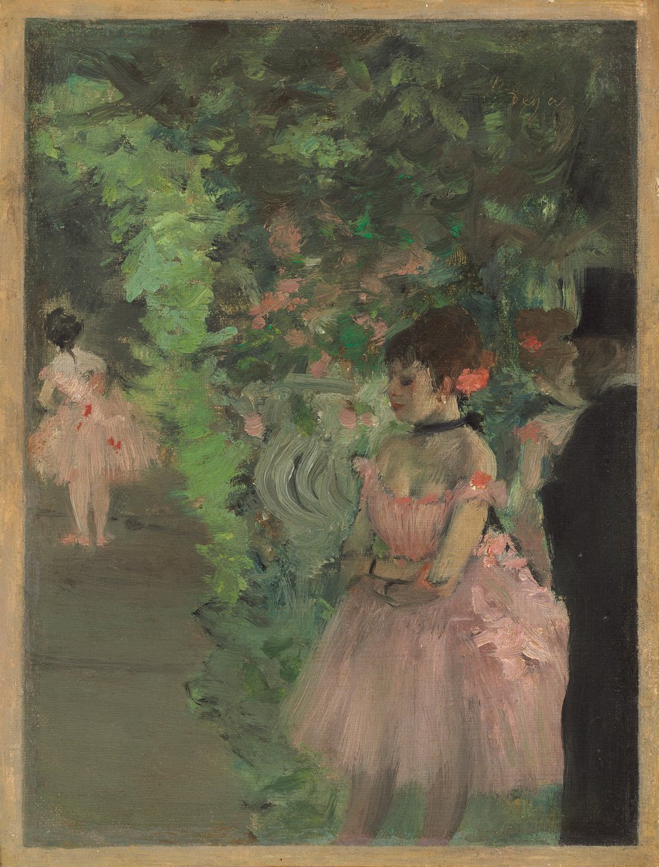 Dansere Backstage af Edgar Degas