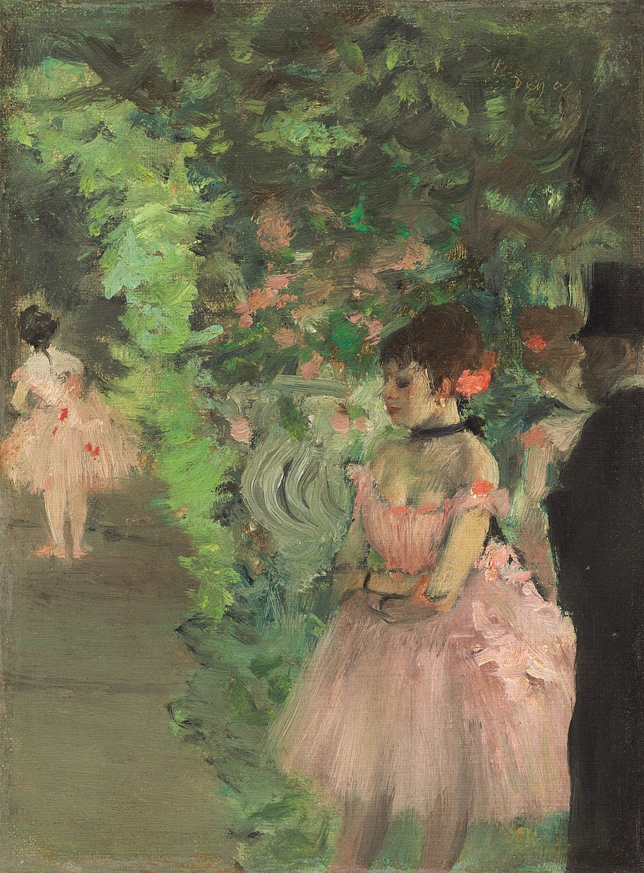 Dansere Backstage, 1876-1883 af Edgar Degas