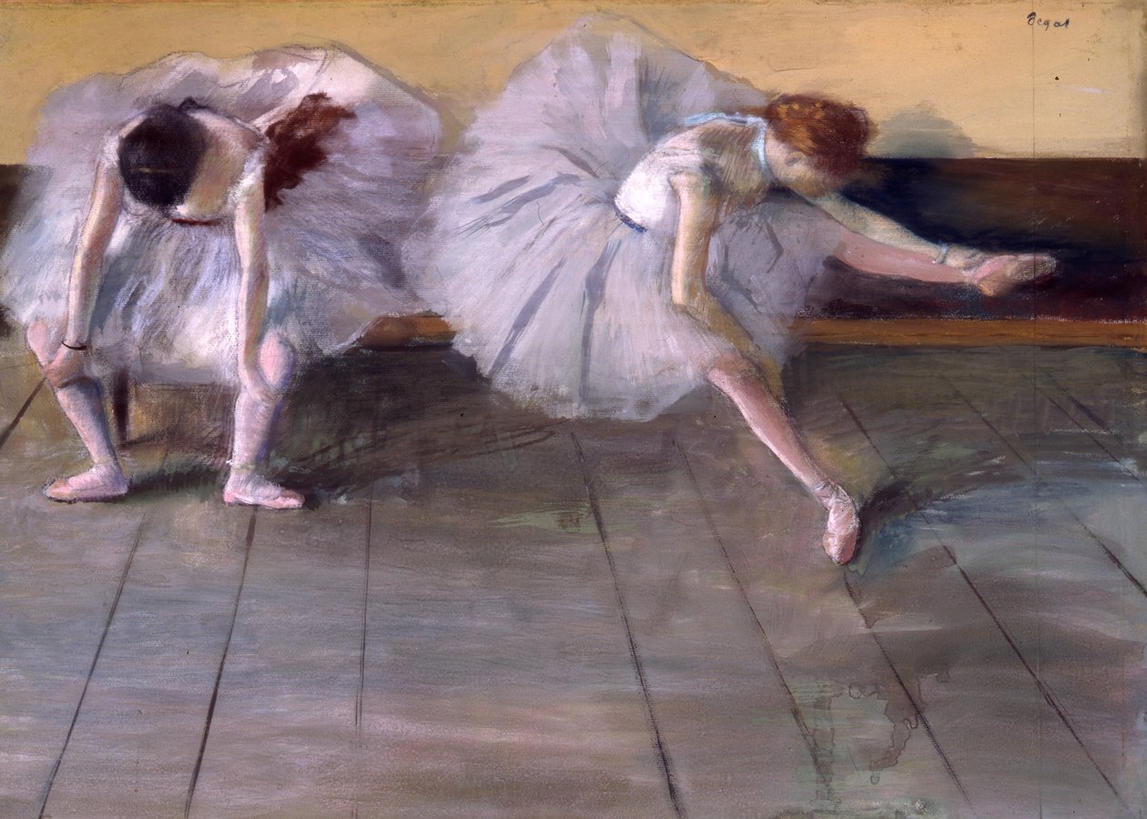 To dansere, ca. 1879 (pastel og gouache på papir) af Edgar Degas
