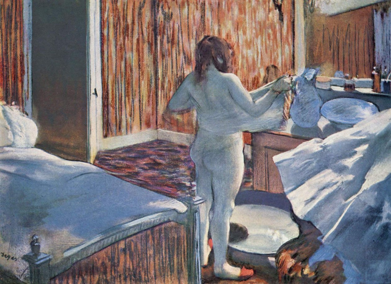 Kvinde på toilettet af Edgar Degas