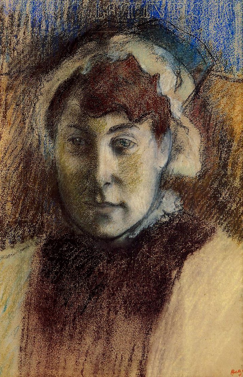 Madame Ernest May, 1881-82 (pastel på papir) af Edgar Degas
