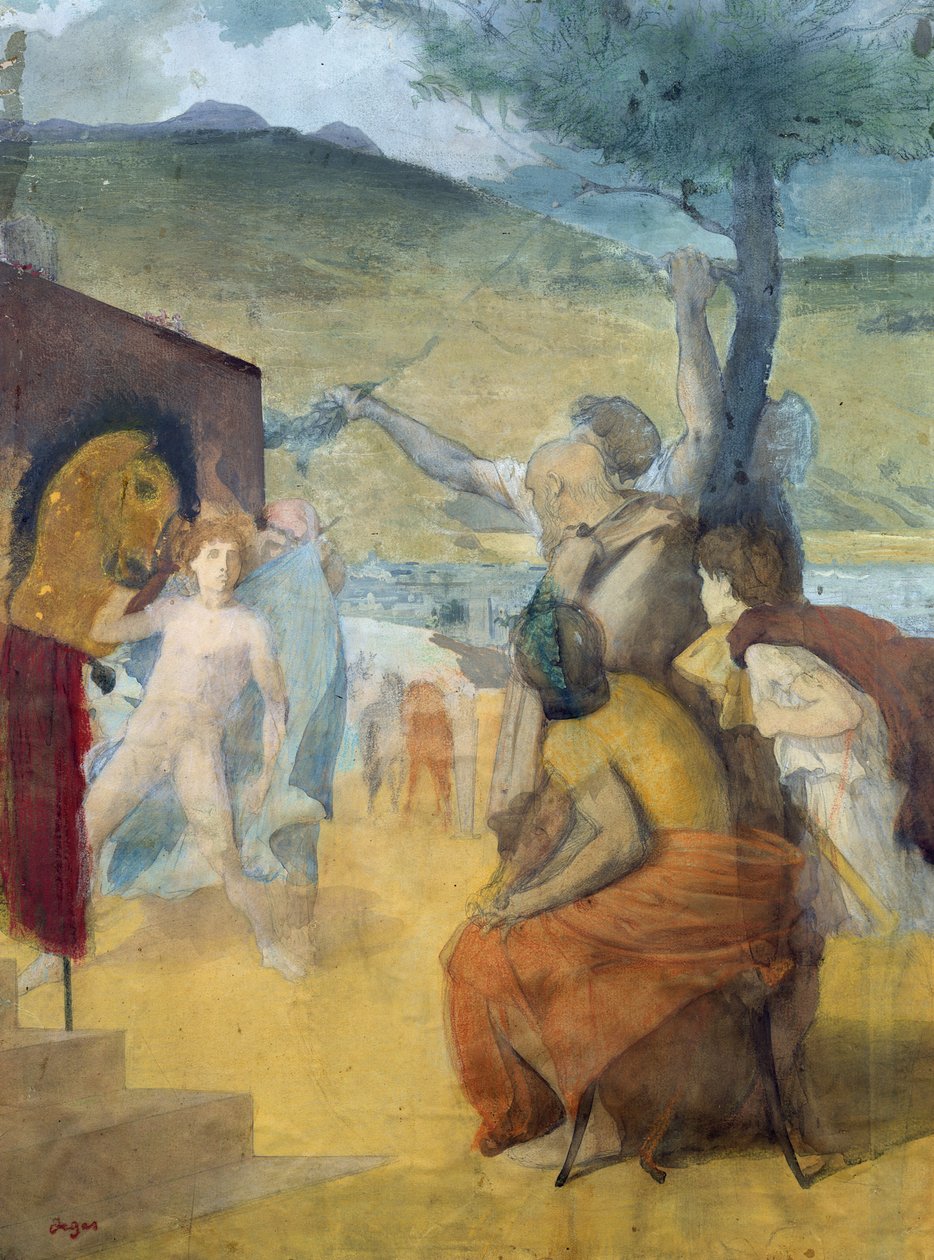 Studie til klassisk maleri af Edgar Degas