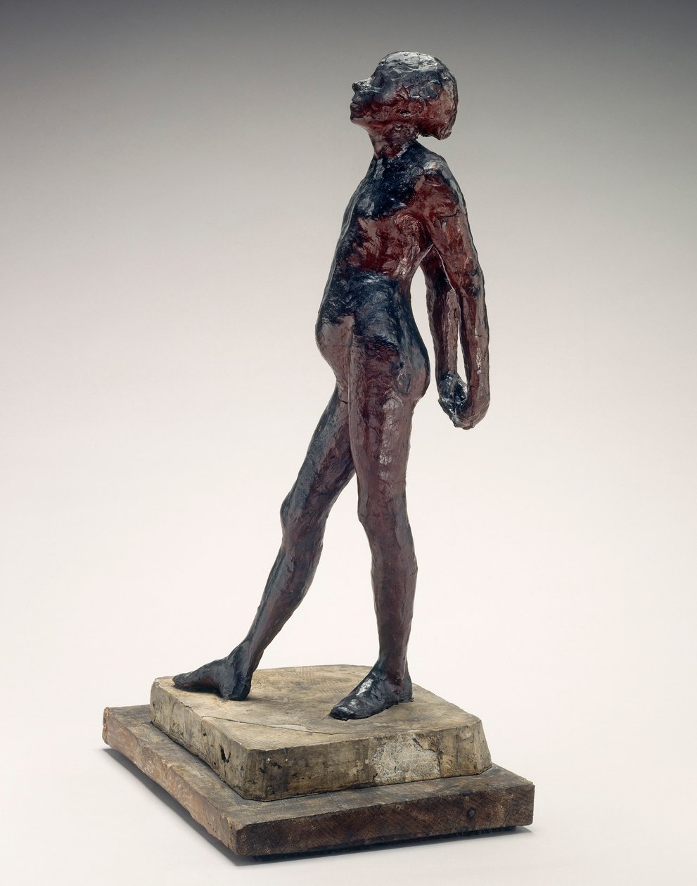 Study in the Nude of Little Dancer Aged Fjorteen (Nude Little Dancer) c.1878-1881 (Rød voks og plastilin) af Edgar Degas