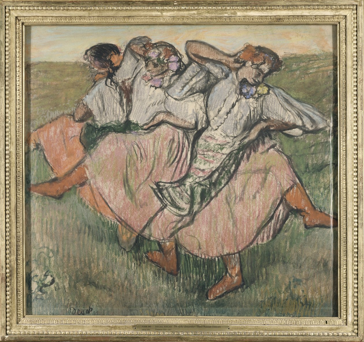 Tre russiske dansere af Edgar Degas