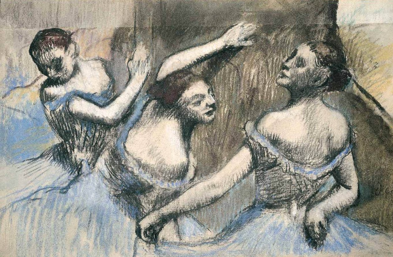tre dansere af Edgar Degas