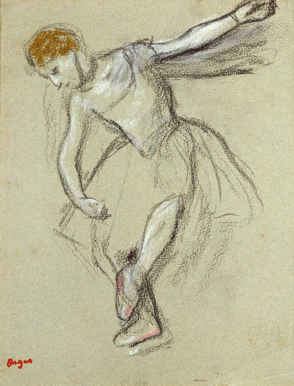 En danser i profil af Edgar Degas