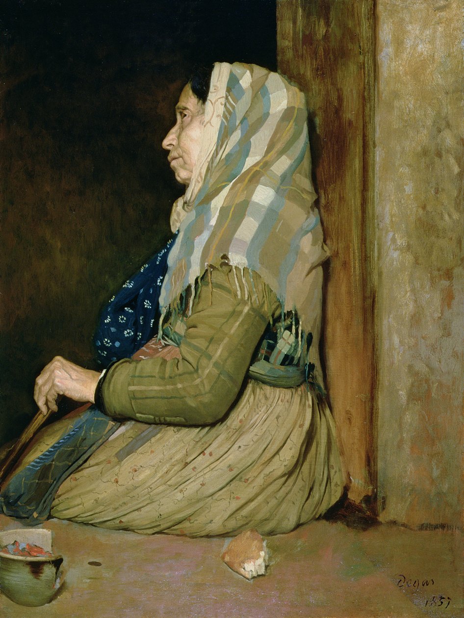 En romersk tiggerkvinde, 1857 af Edgar Degas