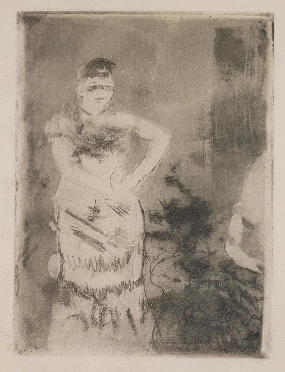 En sanger af Edgar Degas