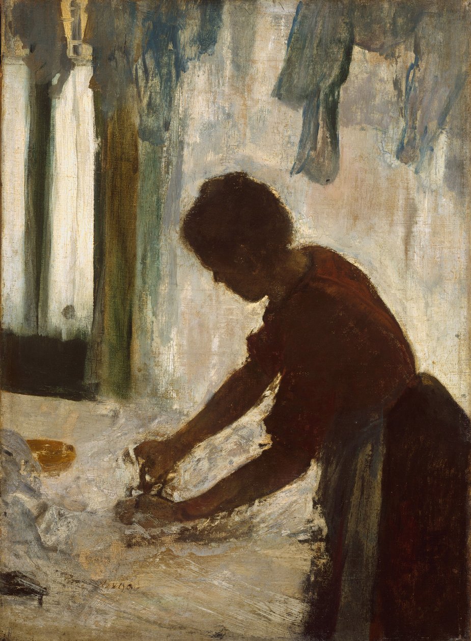 En kvinde stryger, 1873 af Edgar Degas