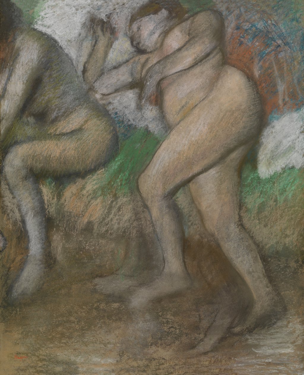 Efter badet af Edgar Degas