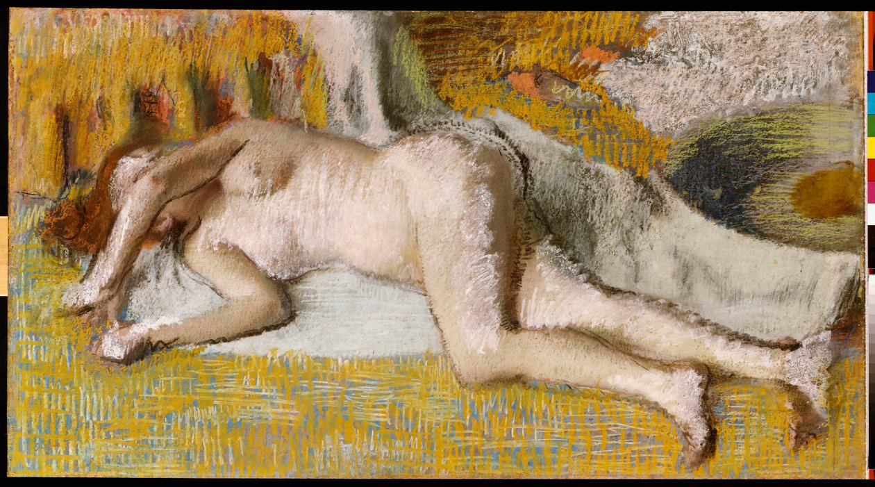 Efter badet, 1885 af Edgar Degas