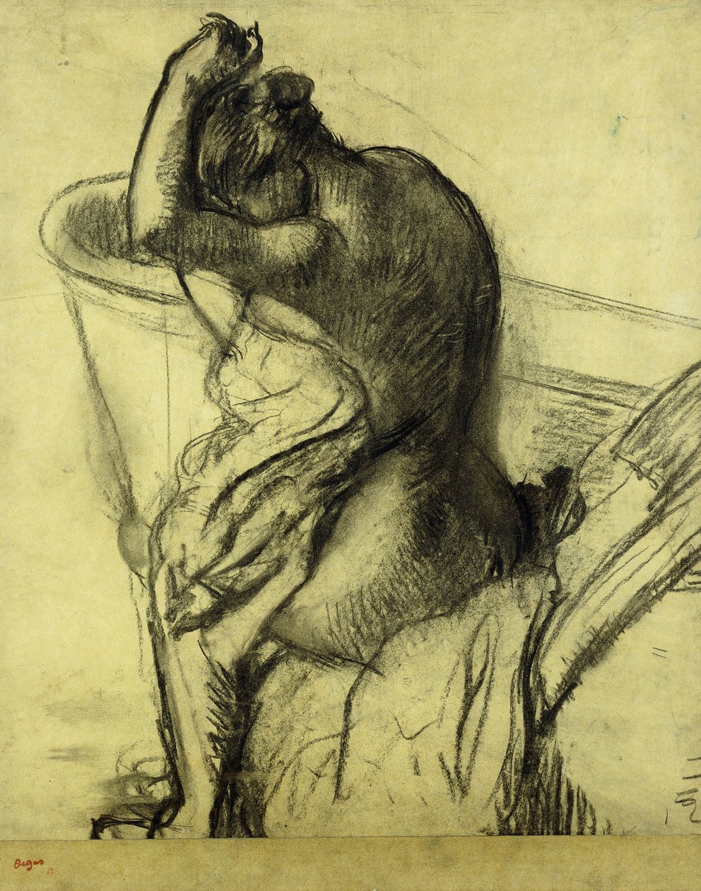 Efter Badet; Après le Bain, 1899 af Edgar Degas