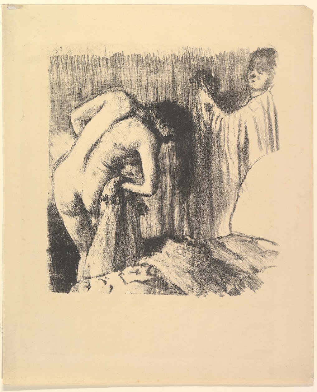 Efter Badet III, 1891-92. af Edgar Degas