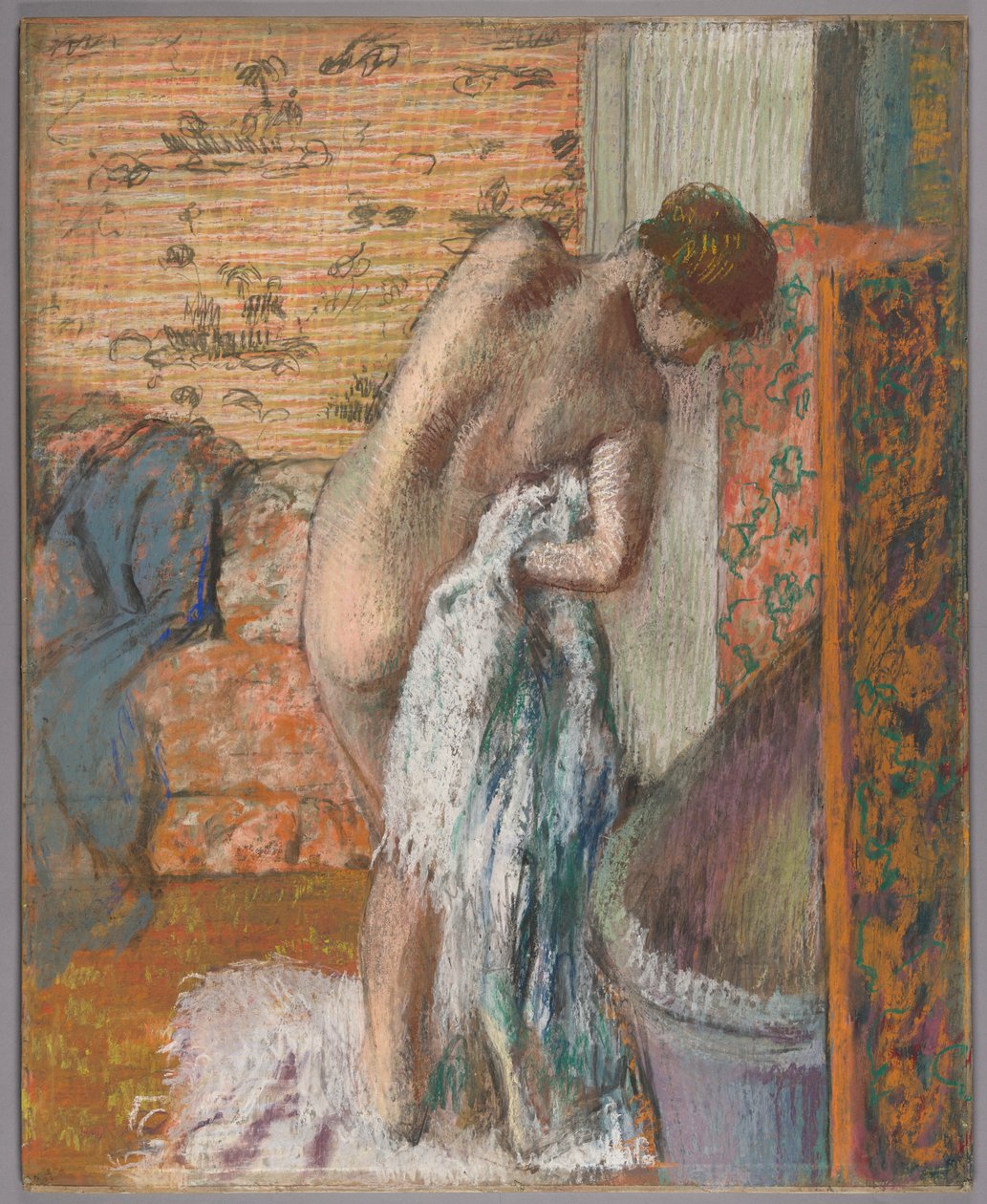 Efter bad af Edgar Degas