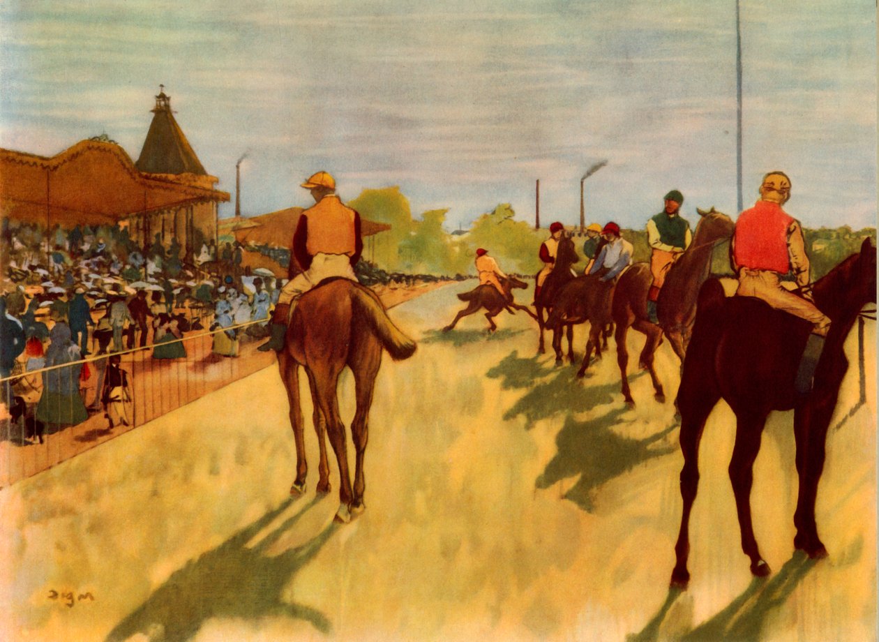 Ved løbene, c1866-1868, 1937. af Edgar Degas