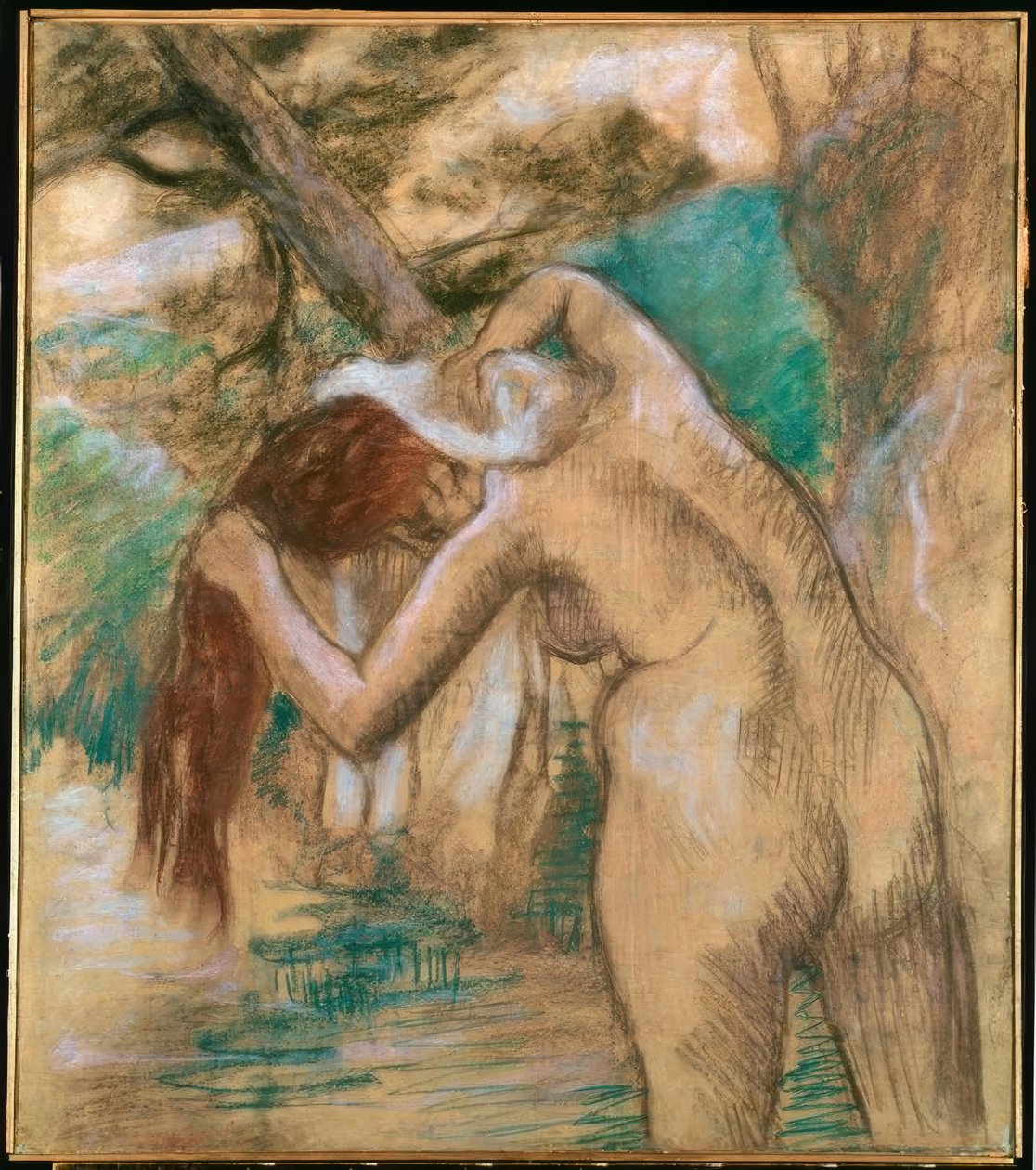Bader ved vandet af Edgar Degas
