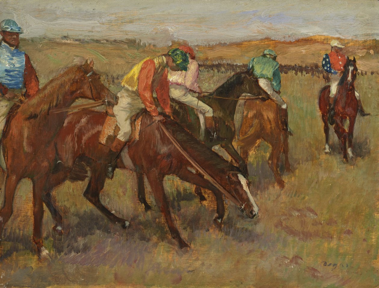 Før Løbet, c.1882 af Edgar Degas