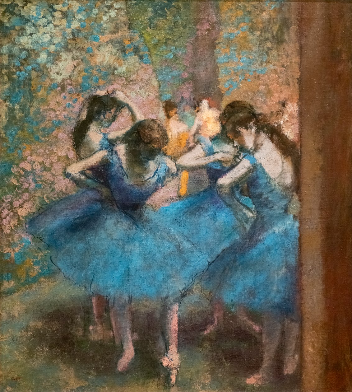 Blå dansere. Omkring 1893-96. Olie på lærred. af Edgar Degas