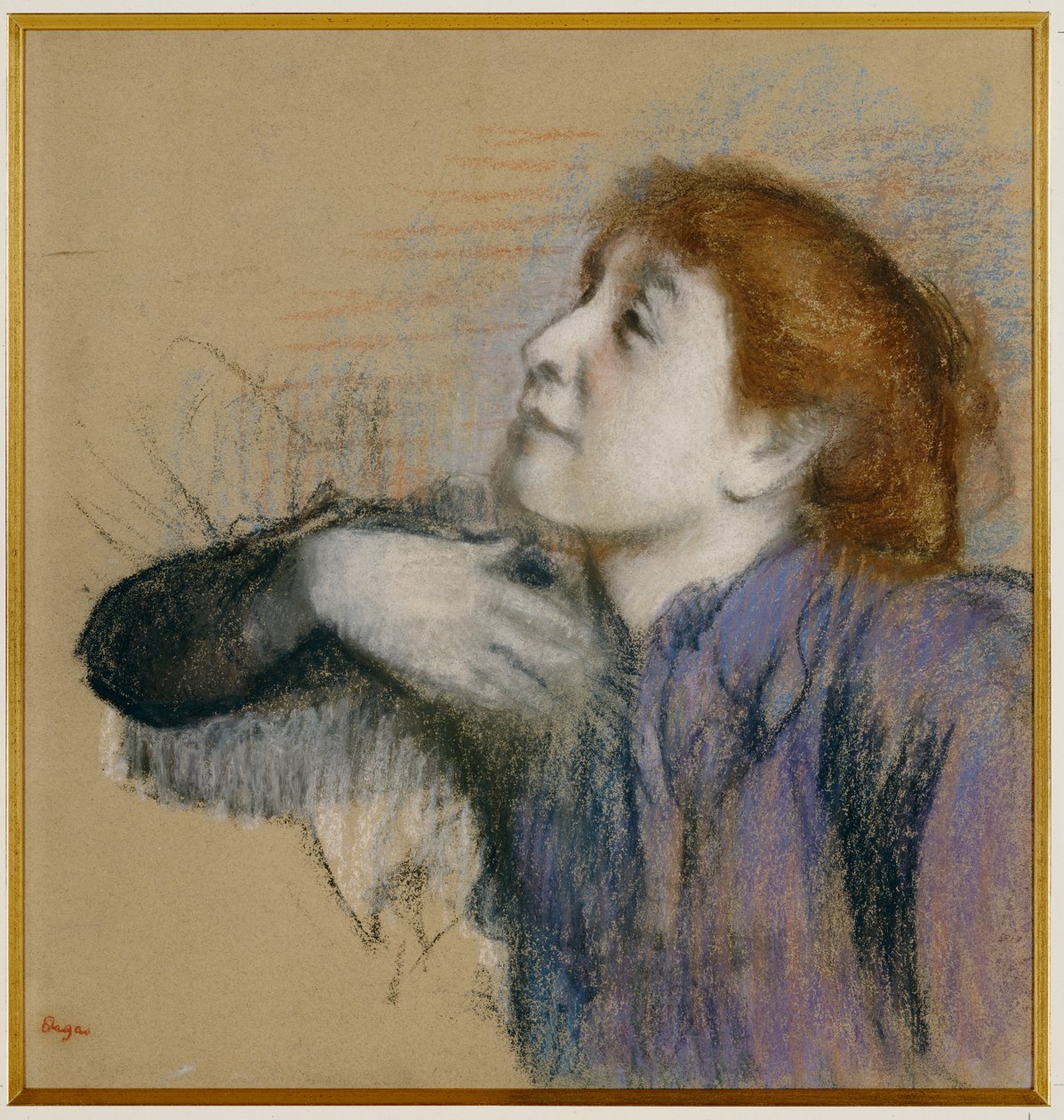 Buste af en kvinde, ca. 1880-85 af Edgar Degas