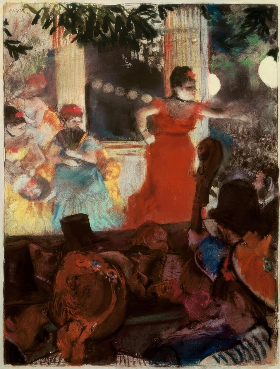Café-koncert på Ambassadors af Edgar Degas