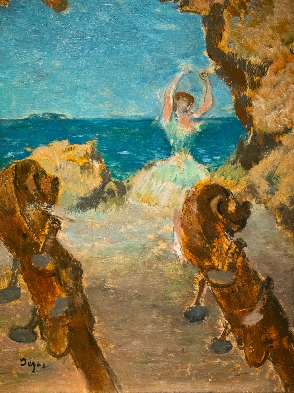 Danser. Balletscene. 1891. Olie på lærred. af Edgar Degas