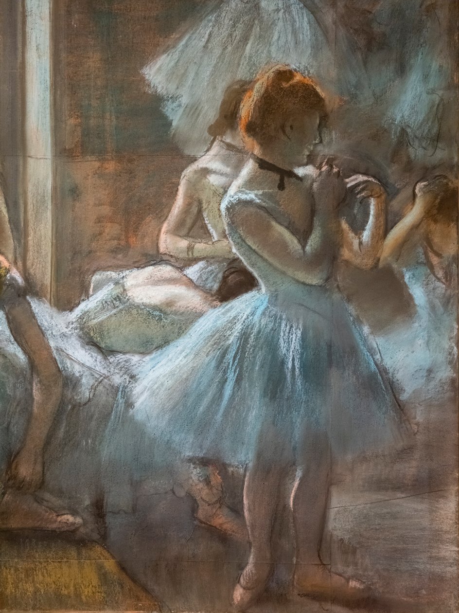 Dansere (detaljer). 1884-1885. Pastel på papir. af Edgar Degas