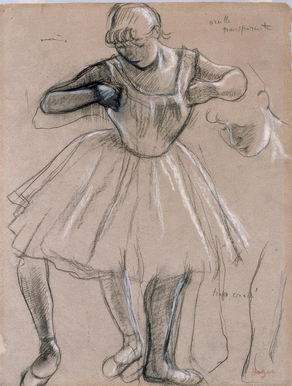 Stående danser af Edgar Degas