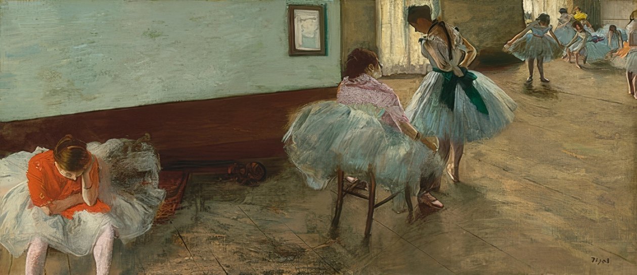 Danseklassen. Omkring 1879 af Edgar Degas